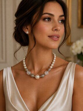 Vintage Faux Pearl Necklace